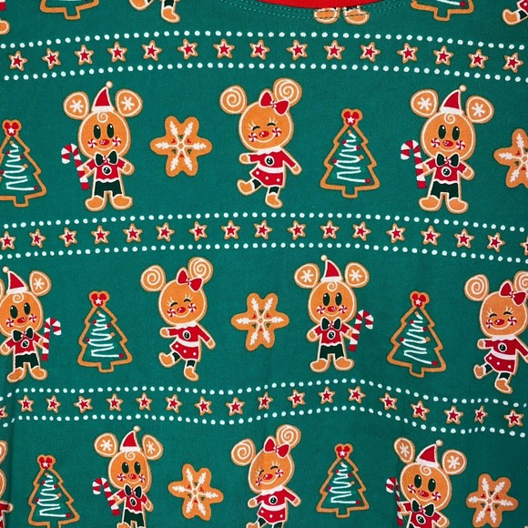 CHRISTMAS Disney Parks woman's size medium M Minnie Mickey xmas morning pajamas - Picture 6 of 10